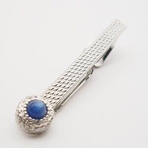 Vintage Tie Clip Bar silver tone classic Swank Necktie Holder